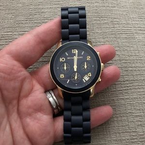 Michael Kors Navy Blue and Gold Watch